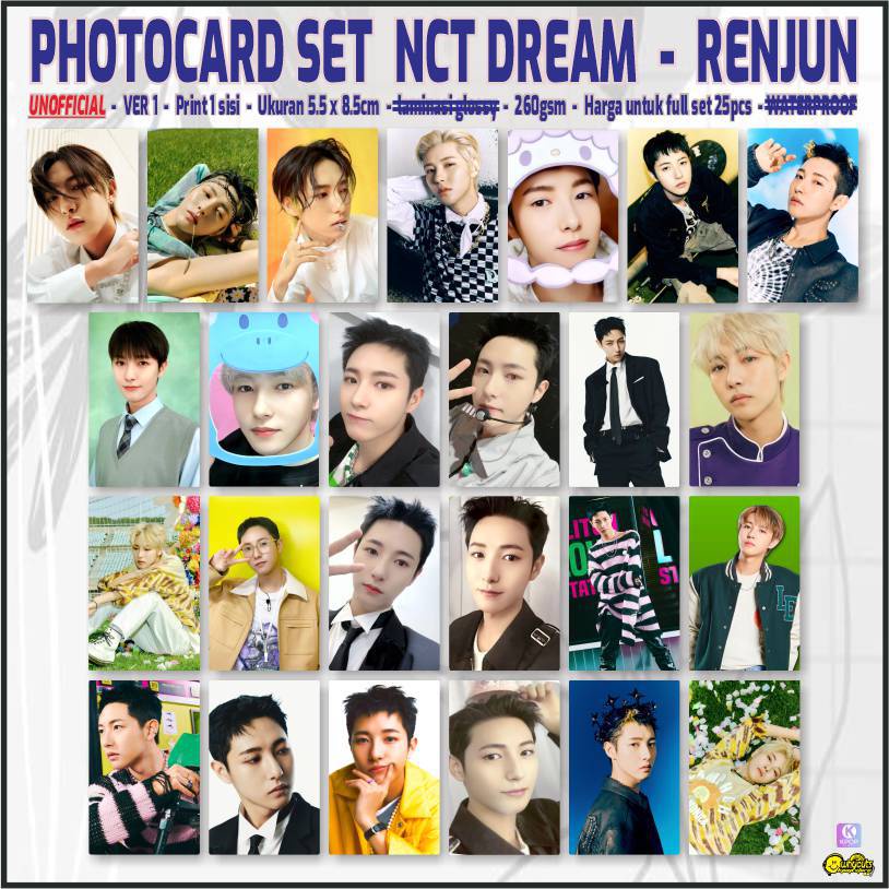 Photocard kpop isi 25 pcs NCT BTS SELCA