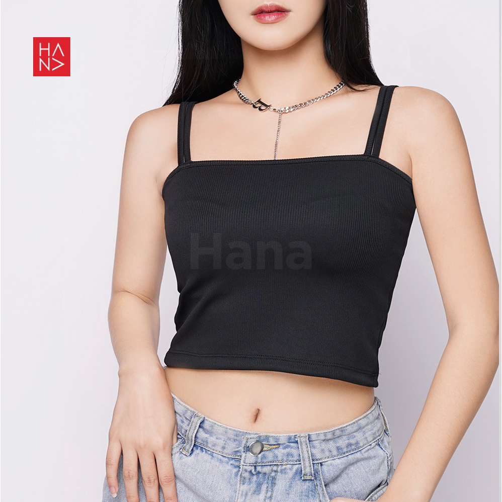 Hana Fashion - Tesa Double Straps Tank Top Atasan Wanita [S - XXL] - TT052