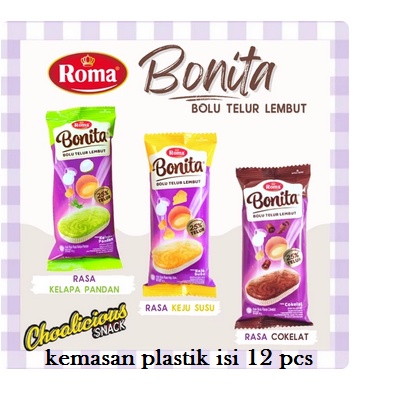 Roma Bonita 1 Pack isi 12 Pcs | Enak di mulut Kenyang di perut