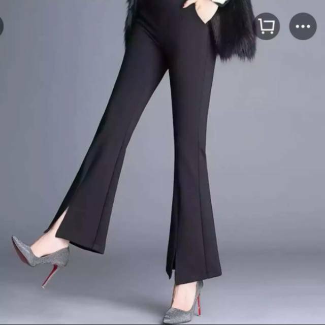 celana cutbray belah //celana panjang cutbray scuba// kulot cutbray