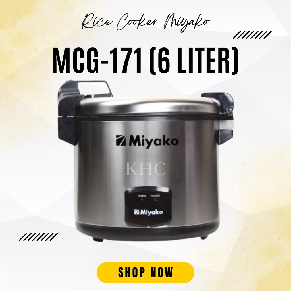 MAGIC COM / RICE COOKER MIYAKO MCG 171 / MCG-171 (6 LITER) ORI