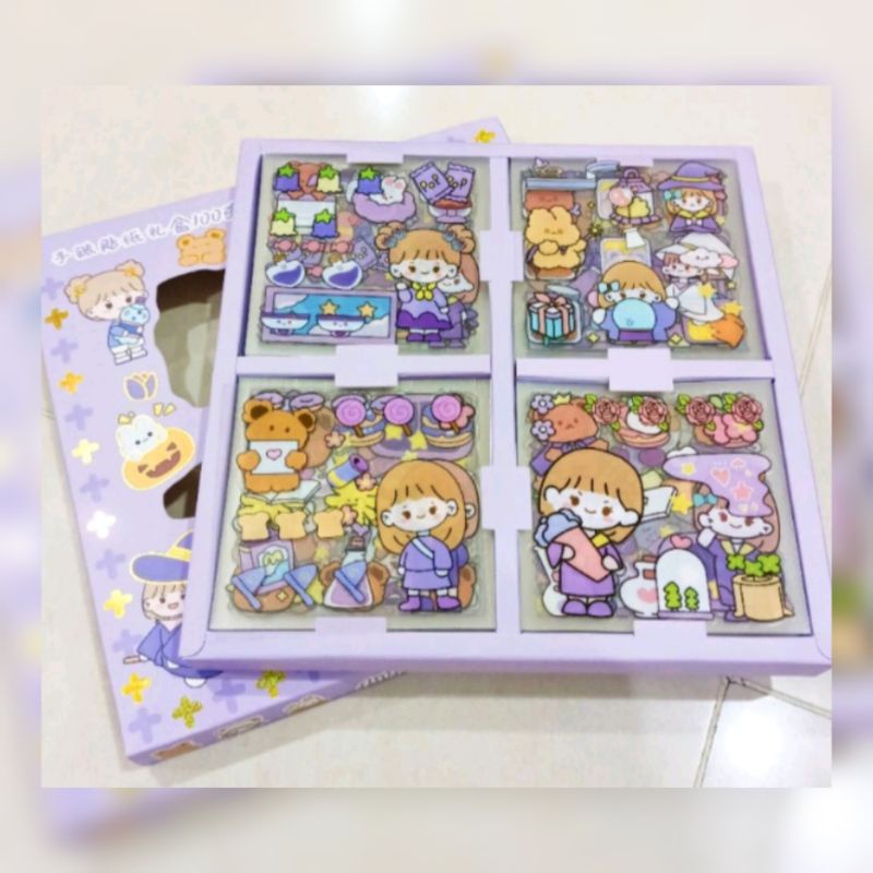 

sticker transparan/sticker waterproof sticker momo