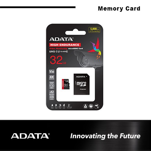 ADATA High Endurance MICRO SDXC/SDHC UHS-I Card 32GB - RED