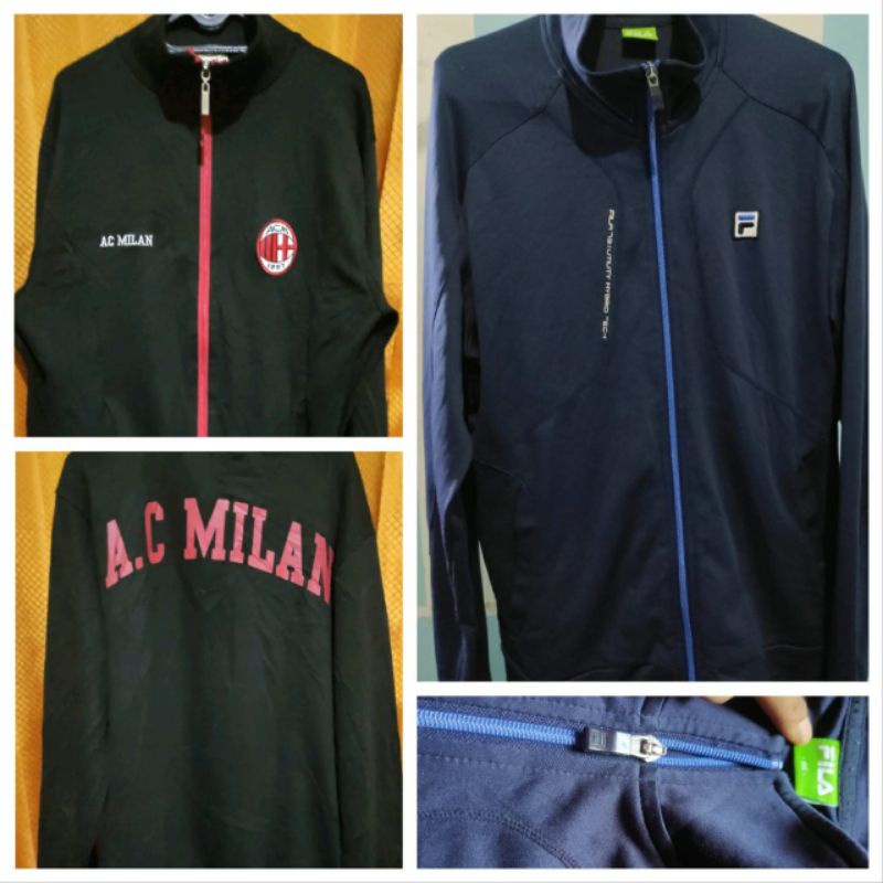 tracktop FILA n AC milan sepaket bekas