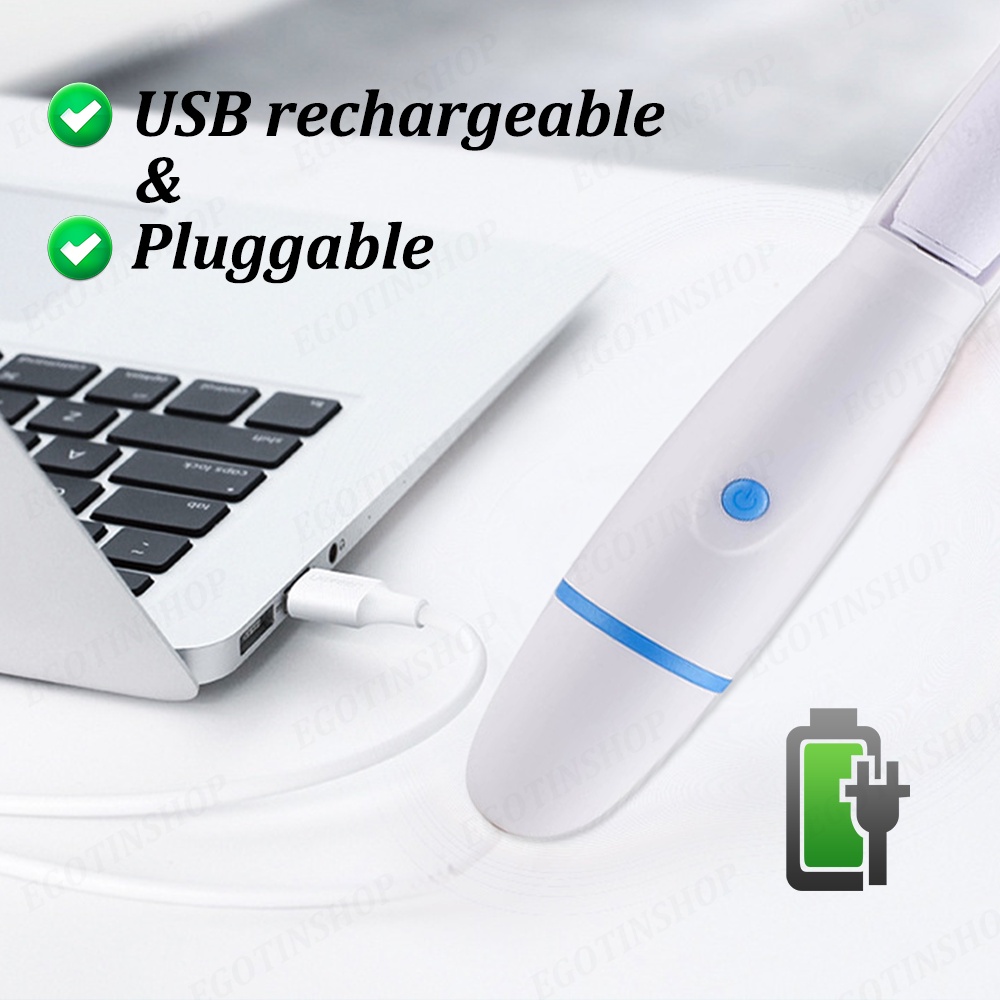 Penghalus Kaki Portabel Elektrik Untuk Pedicure Menghilangkan Kulit Mati Dan Kapalan USB Dapat diisi ulang