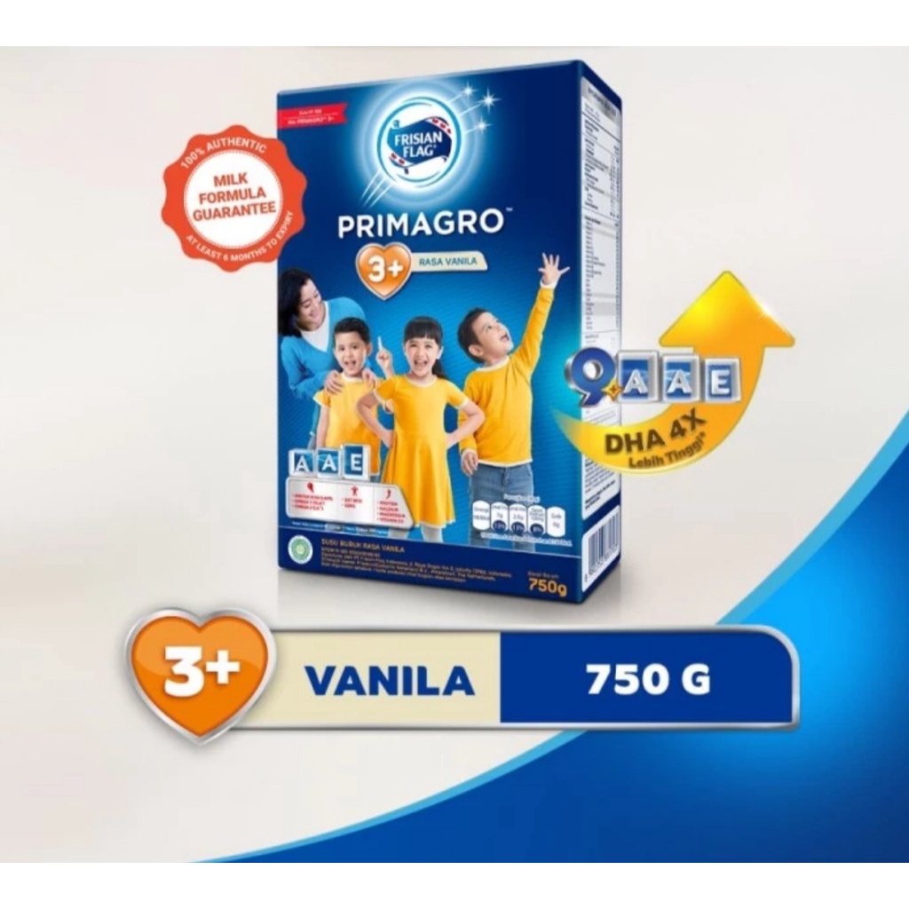 Frisian Flag Primagro 3+ Vanilla 750g