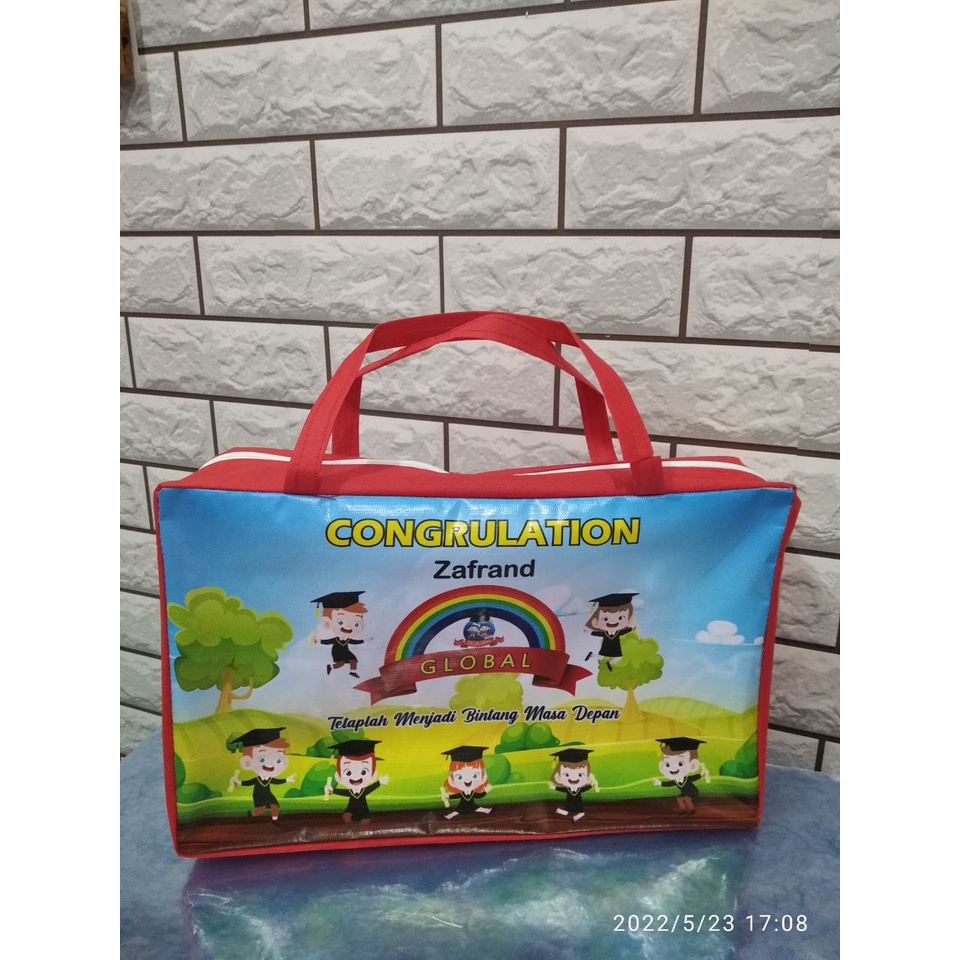 

Tas Resleting uk 30 x20 x30 / Tas Souvenir Ulang Tahun / Goodiebag Ulang Tahun