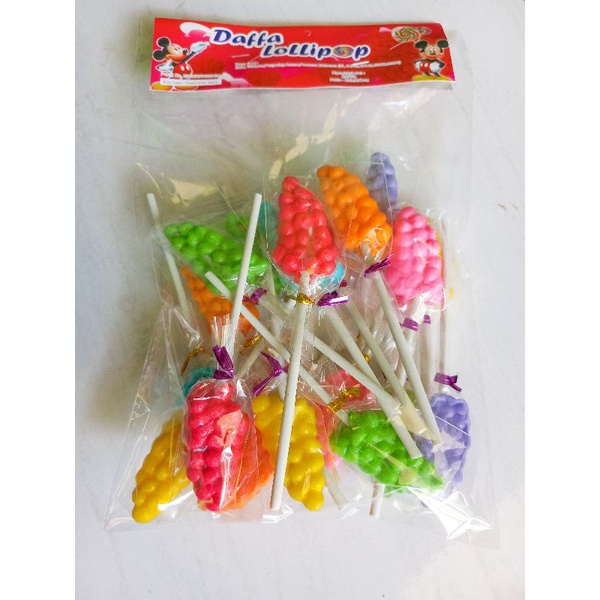 

PERMEN LOLLIPOP ANGGUR LIMITED EDITION ISI 20PCS BY DAFFA LOLLIPOP PABRIK MALANG
