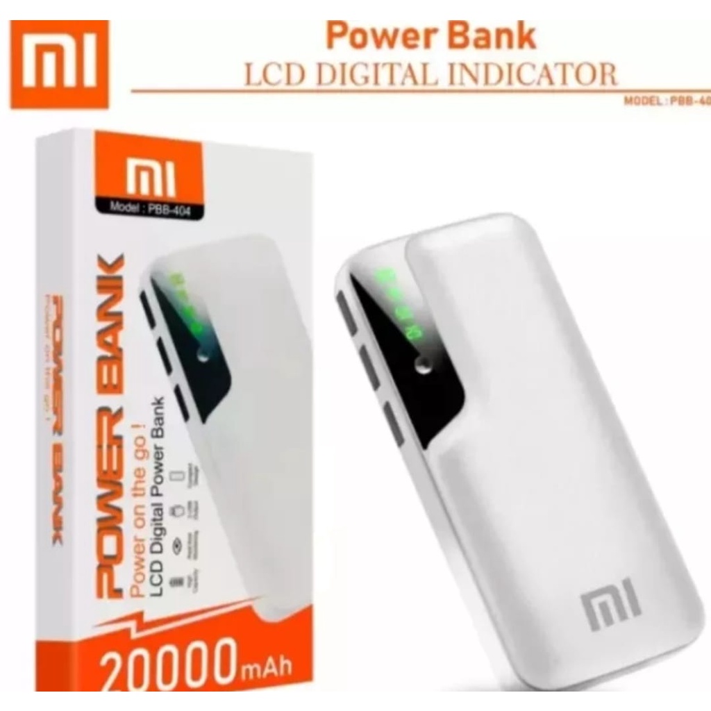 Power Bank Led 3 USB PORT 20000Mah Xiaomi Led Flash Senter Powerbank Universal