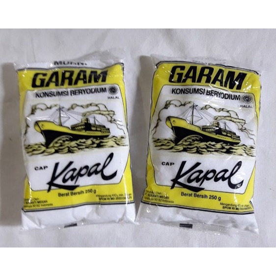 

Garam cap kapal beryodium 250 gr