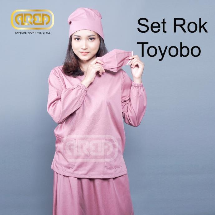 Baju OK Toyobo Scrub ROK Lengan Panjang KARET Baju Medis Bahan Toyobo
