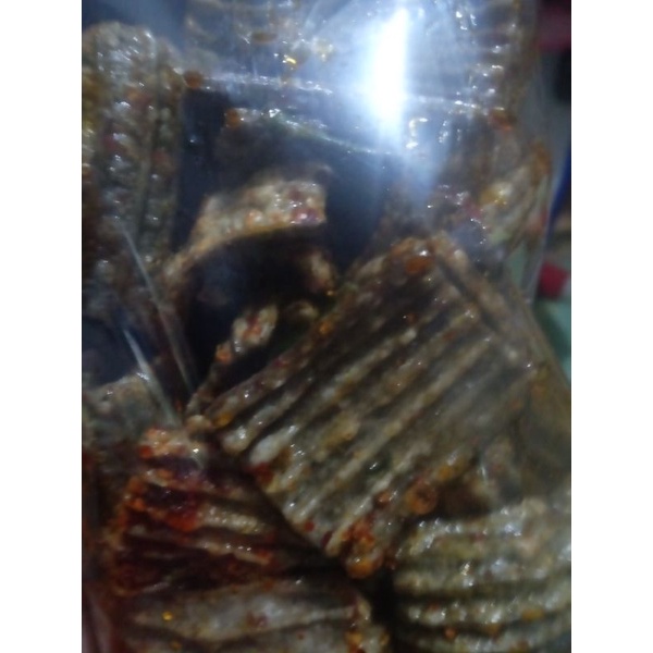 

kerupuk jengkol pedas daun jeruk