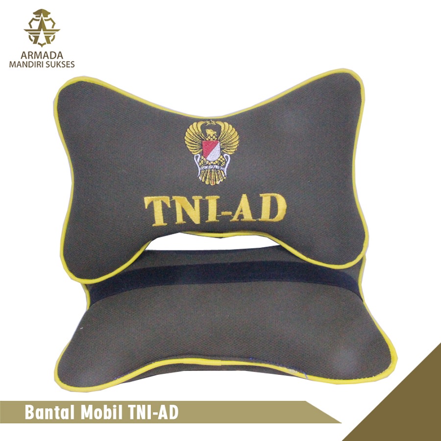 Bantal Mobil TNI AD - Bantal Leher TNI AD