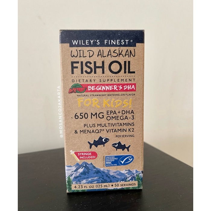 Wileys finest wild alaskan fish oil beginner DHA Kids 125 ml