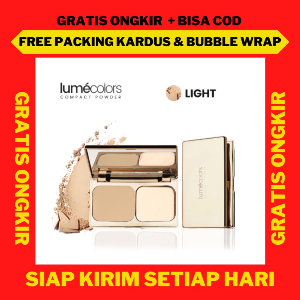 Bedak Padat Lumecolors Light, Compact Powder Lumecolors Light, Lumecolors Compact Powder Bedak Padat