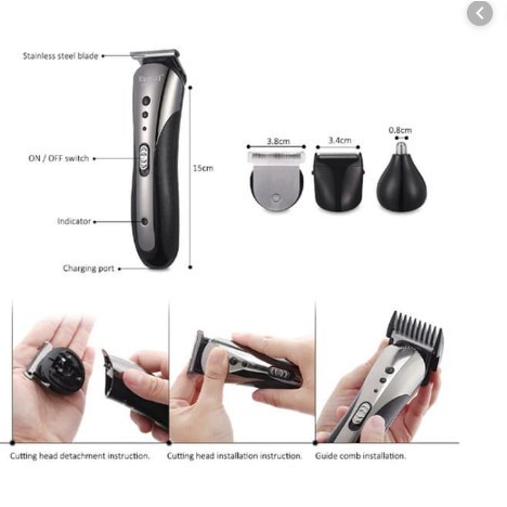 Pencukur Rambut / Pencukur Kumis / Pencukur Jenggot / Kemei 1407 Hair Clipper Alat Mesin Cukur Rambut Kumis Jenggot KM 1407 / Elektrik Shaver KM 1407 / KEMEI 1407 CLIPPER