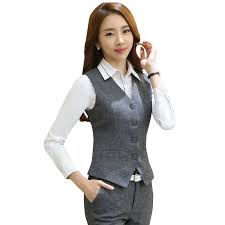 vest rompi formal  bahan wanita abu