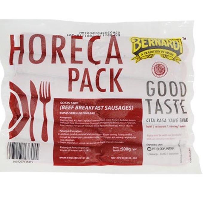 

⇧ Sosis Bernardi Horeca Pack Beef Breakfast Sausages 500gr と