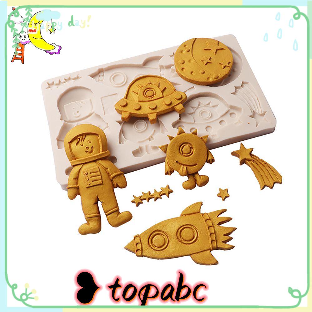 Top Cake Mold Aman Astronot Silicone Sugarcraft Mold