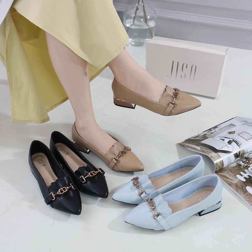 JISO RYONA MOMO-60 Sepatu Kerja Wanita Heels 3cm Import