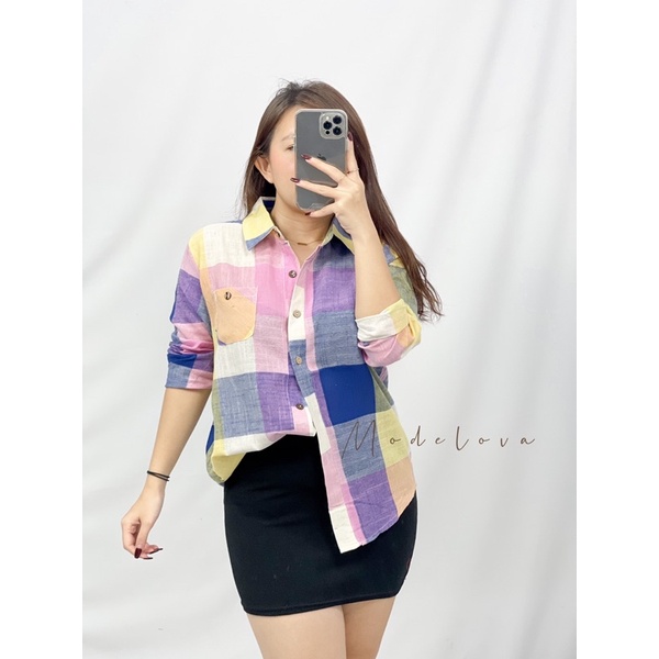 MDLV ~ 4191 Square Shirt Kemeja Premium Kemeja Import Kemeja kotak Kemeja Casual Fashion Import