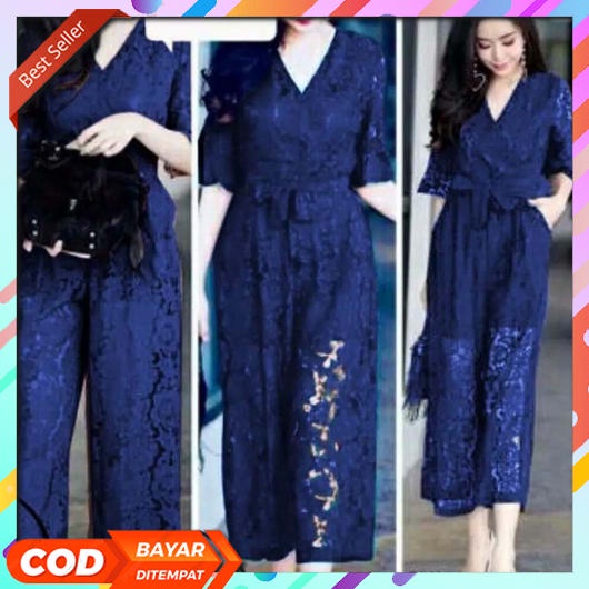 Jumpsuit Wanita Korean Style Pendek Jeans Terbaru 2022 Overall Remaja Viral Tik Tok Ibu Hamil Setela
