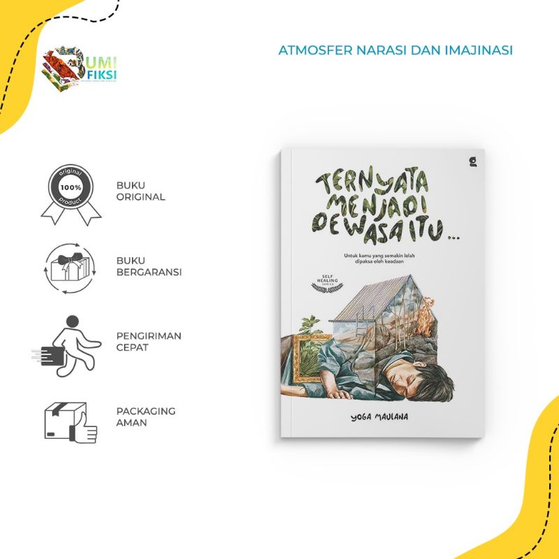 Promo Buy 1 Get 2 - Buku Motivasi Ternyata Menjadi Dewasa Itu - Yoga Maulana - Gradien - Bumifiksi