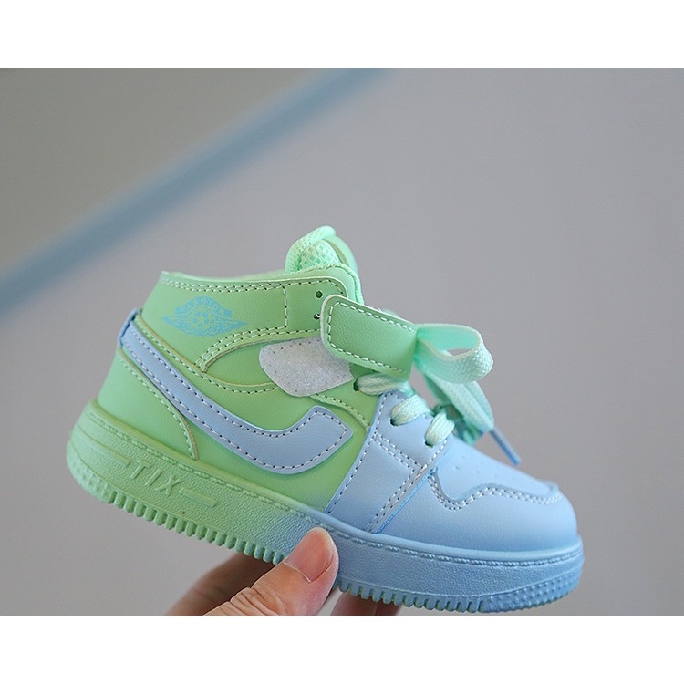 HNK Sneaker Boots Style Anak Kekinian Tali Import  | AIR KIDS TWOTONE