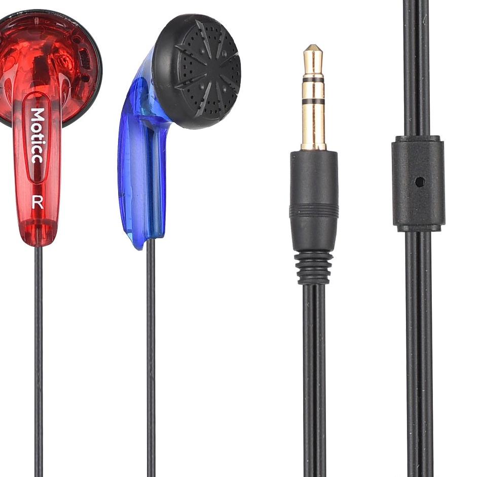 Harga Bersahabat Earbud Moticc Red n Blue Transparan