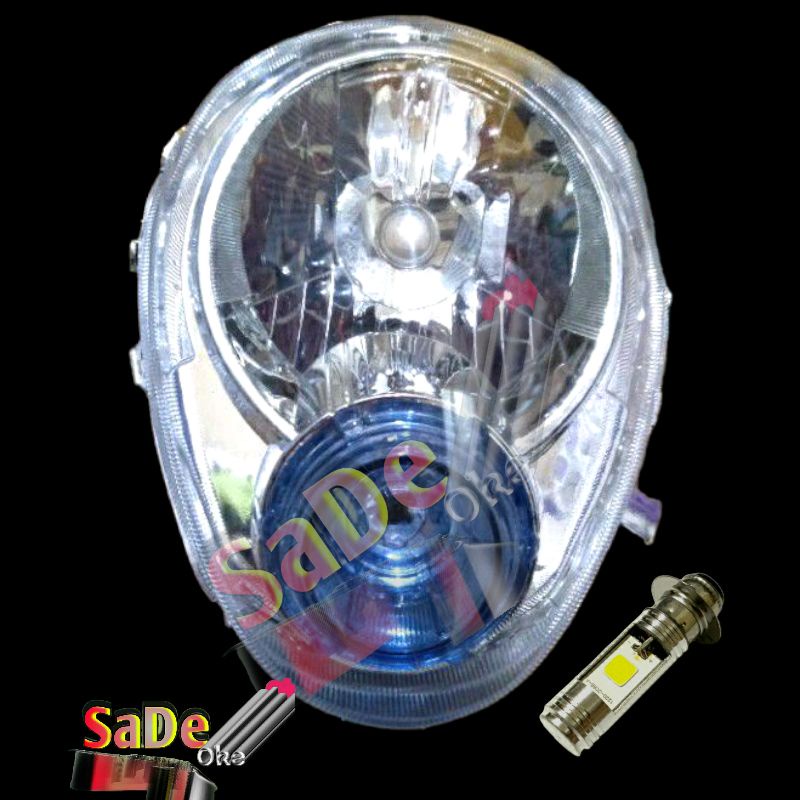 lampu depan reflektor reflector scoopy lama karbu BOHLAM LED