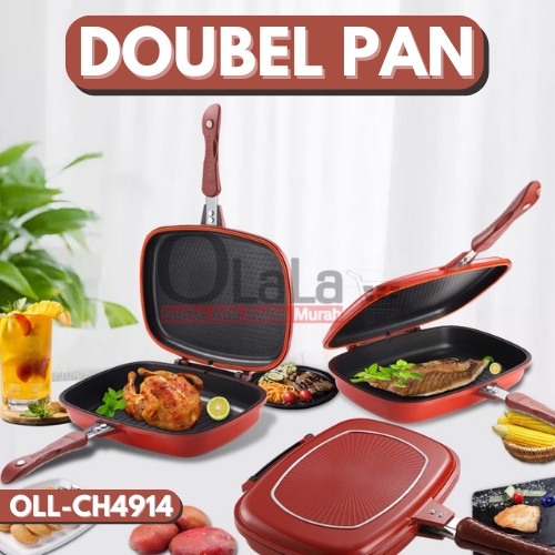 DOUBLE PAN JUMBO PAN BOLAK BALIK SIDE PAN TM-CH4914 (28cm) / TM-CH4915 (32cm)