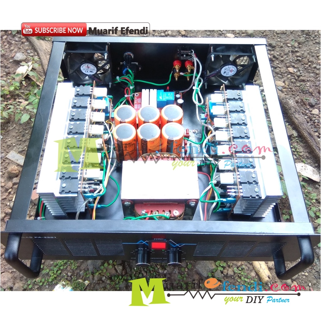 POWER AMPLIFIER RAKITAN SIAP PAKAI TRAFO MURNI CT45 LIMITER SOFTSTART BERKWALITAS