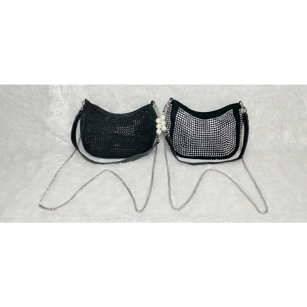 JK 983 1KG MUAT 3PCS TAS SELEMPANG PESTA MUTIARA FASHION IMPORT CLUTCH PARTY BLINK BLING MANIK TAS KETEK SLINGBAG BAHU CRYSTAL KEKINIAN Y40333 Z6202 C8855 T3099