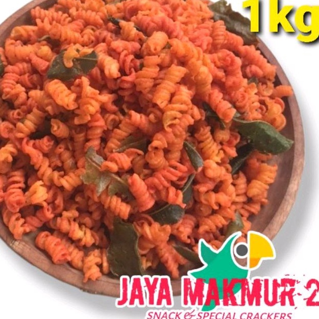 

1kg Makaroni keriting/ulir murah 8 varian rasa