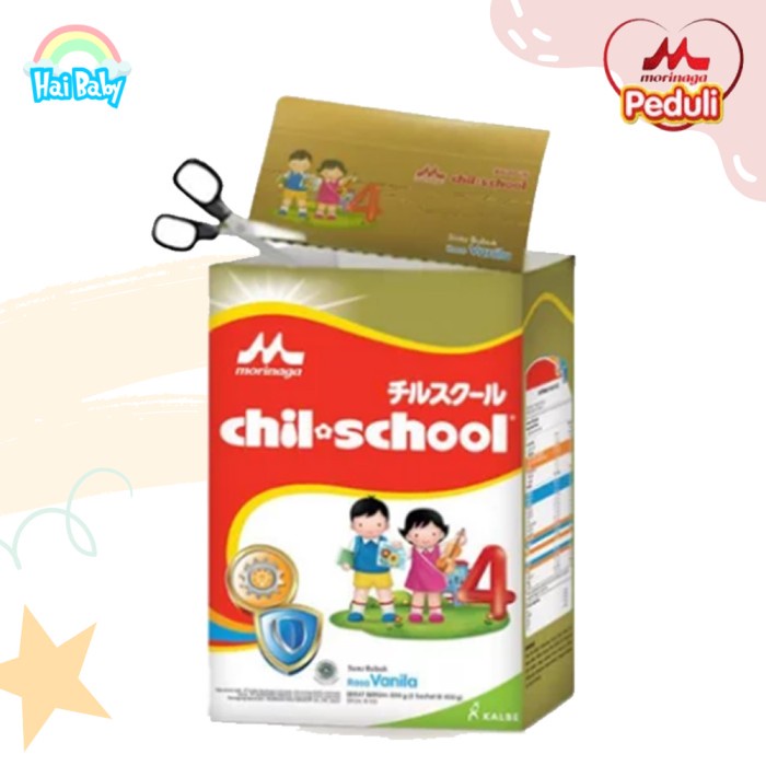 

(BISA COD ) MORINAGA CHIL SCHOOL 4 VANILA 800gr - Potong Tutup