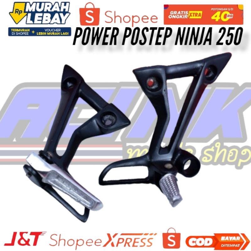 power step belakang ninja 250cc/postep belakang Kawasaki ninja 250R/step belakang ninja 250