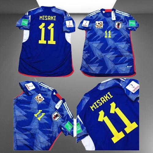 Jersey Baju Bola Jepang Home Full Patch Piala Dunia World Cup 2022 Japan Grade Ori