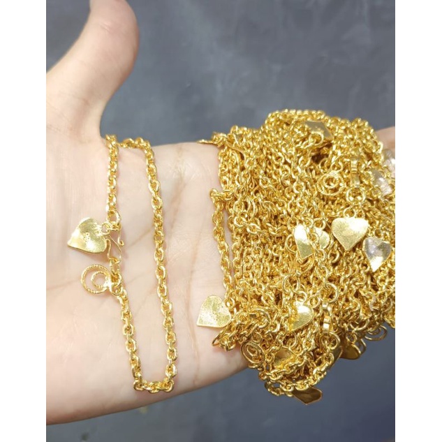 Gelang sepuh sepuhan warma emas 99