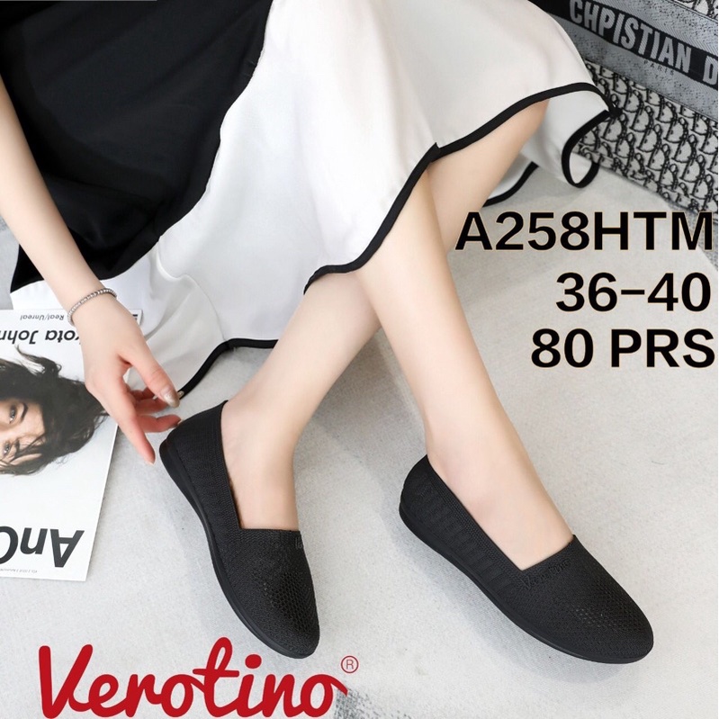 Sepatu Jelly Slip On Khusus Hitam Verontino Glanzton
