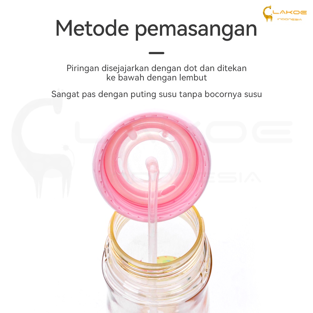 Sedotan Straw Cup pengganti dot untuk Botol Susu wide neck dan slim neck