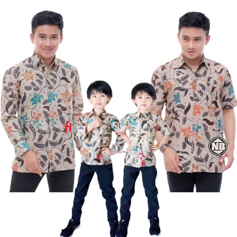 TERBARU Couple sweet || couple batik ayah dan anak cowok BATIK Motif salju size jumbo M,L,XL,XXL,3XL,4L,5L