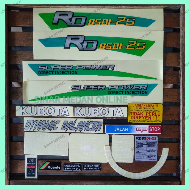 

KUBOTA RD85 DI 2S LABEL KIT RD 85 DI 2S STIKER STICKER 1SET