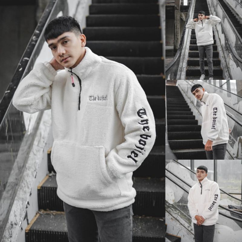 ORIGINAL JAKET SHERPA THE BOJIEL - JAKET BULU MUSIM DINGIN - SHERPA JAKET - JAKET PRIA WANITA