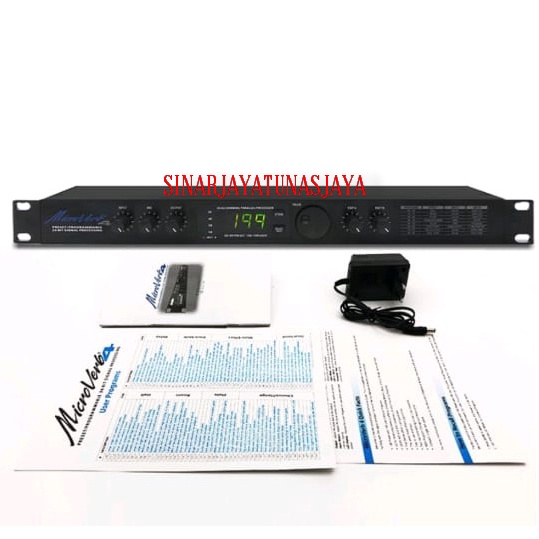 Efek Vokal Microverb 4 Menawarkan 100 ambang batas dan 100 program pengguna untuk reverb berkualitas tinggi Delay and chorus to multiple