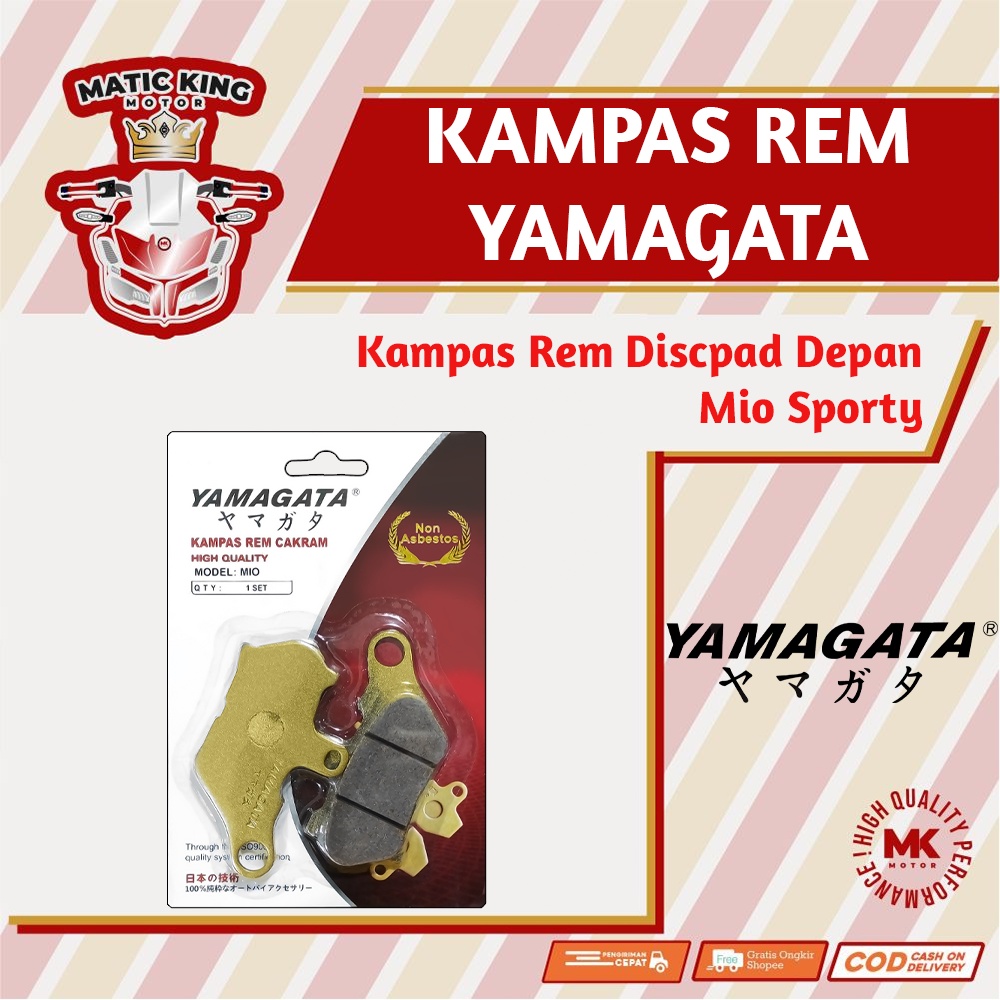 Kampas Rem Cakram Dispad Discpad Depan Yamaha Mio Sporty Yamagata