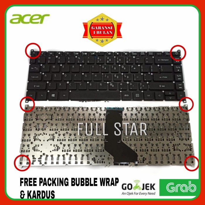 Keyboard Keyboard Laptop Acer Aspire 3 A314 A314-41 A314-33 A314-21 A314-31