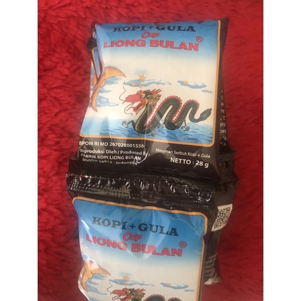 

kopi liong bulan plus gula 1 pax isi 10
