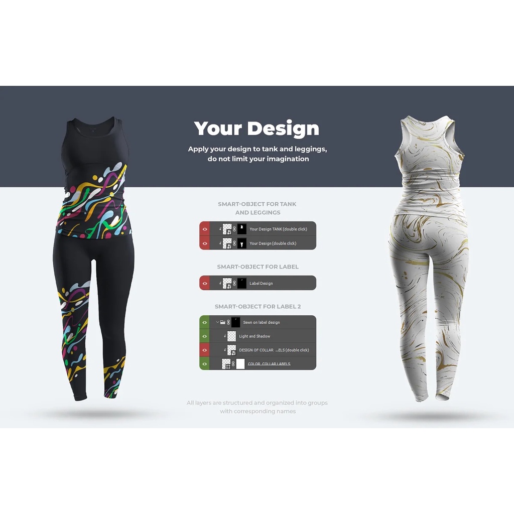 6 Mockups Tank Top and Leggings