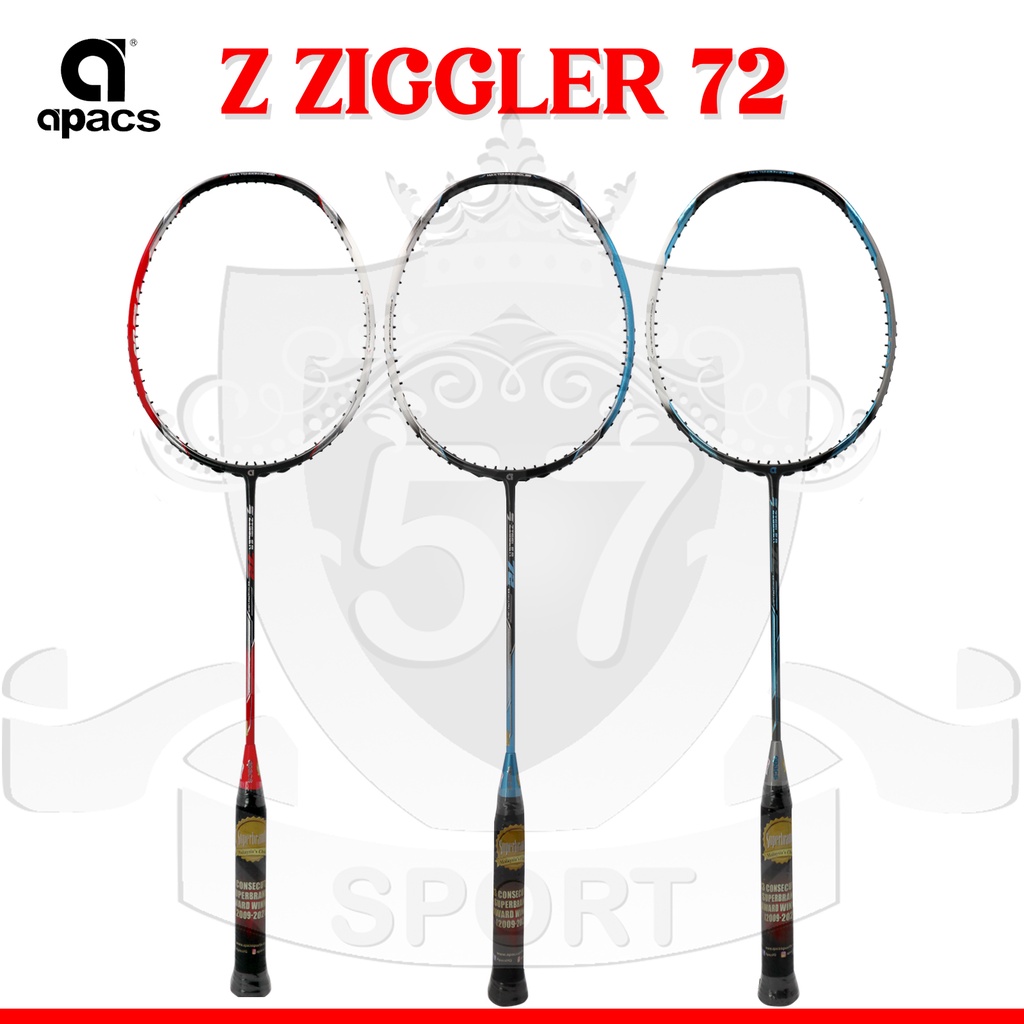 Raket Original Apacs Z Ziggler 72 Original Bonus Komplit Badminton