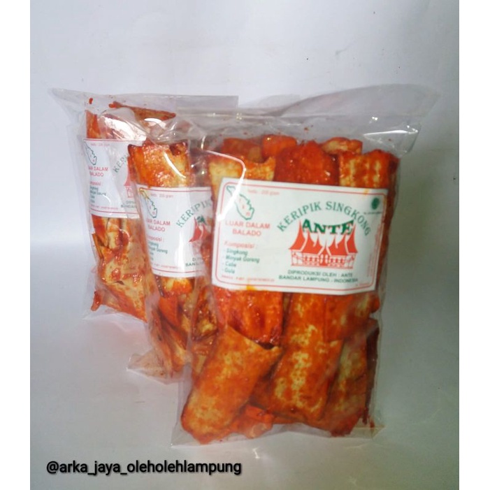 

Keripik singkong balado ANTE (200g) pedas manis/renyah